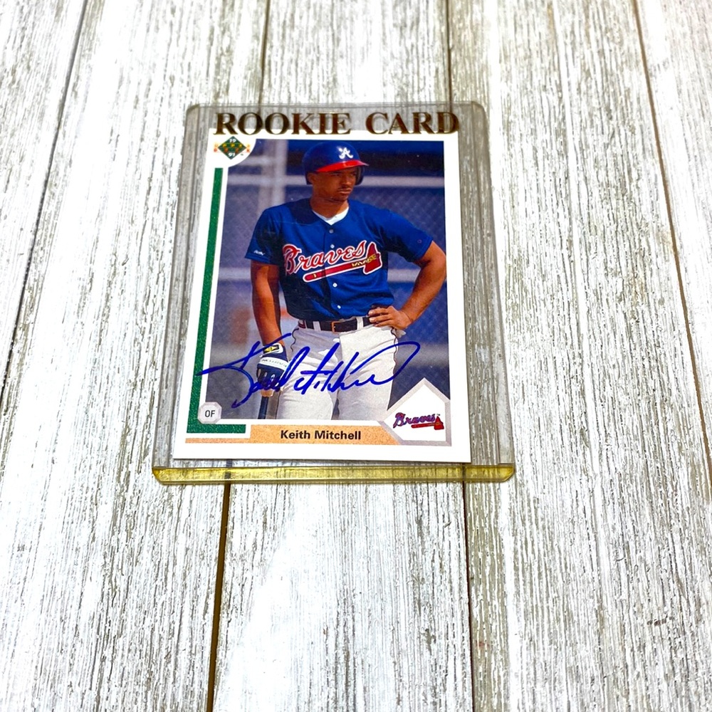 1991 Keith Mitchell ‘Braves’ Auto card (56F)